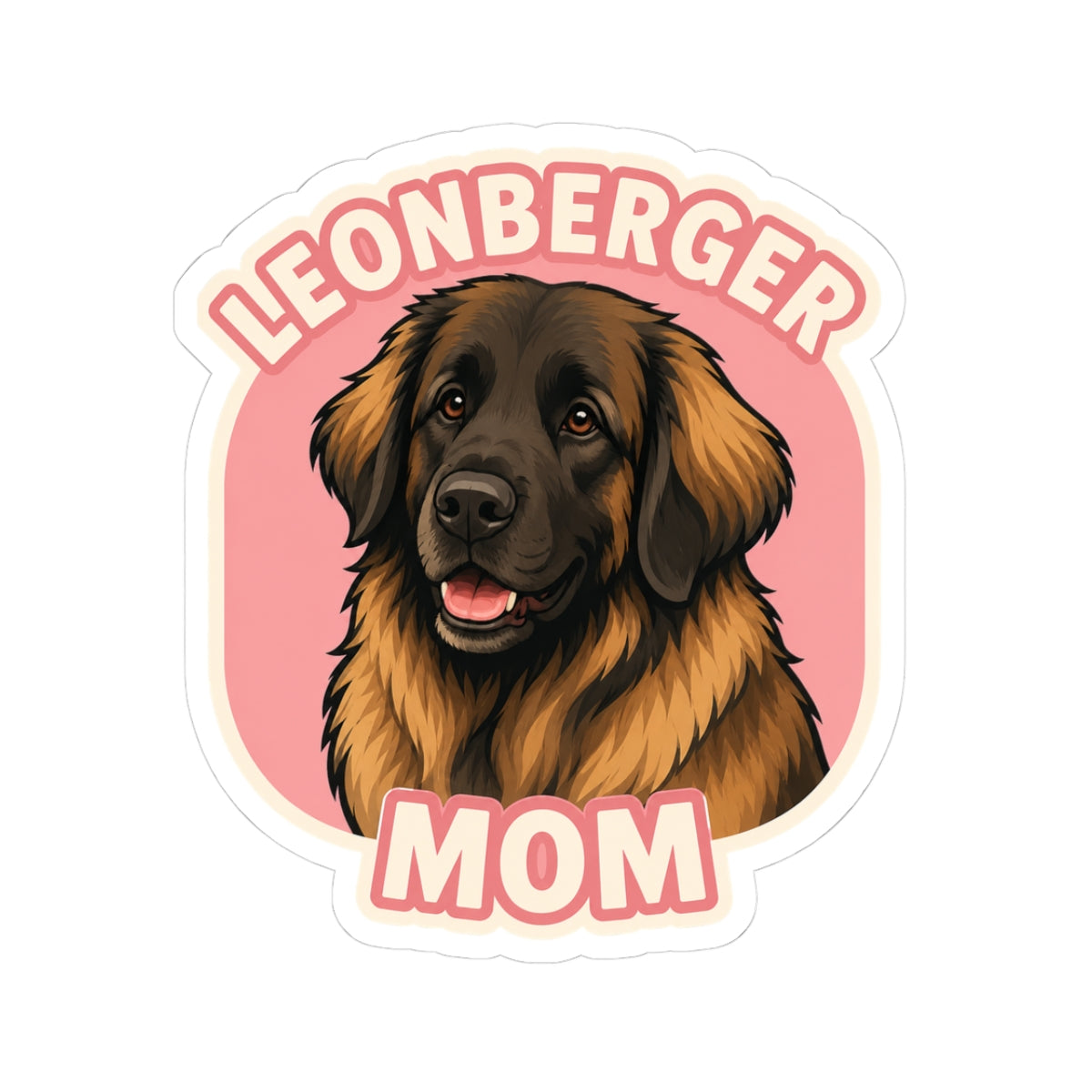 Leonberger Mom Sticker — Kiss-Cut Dog Breed Decal