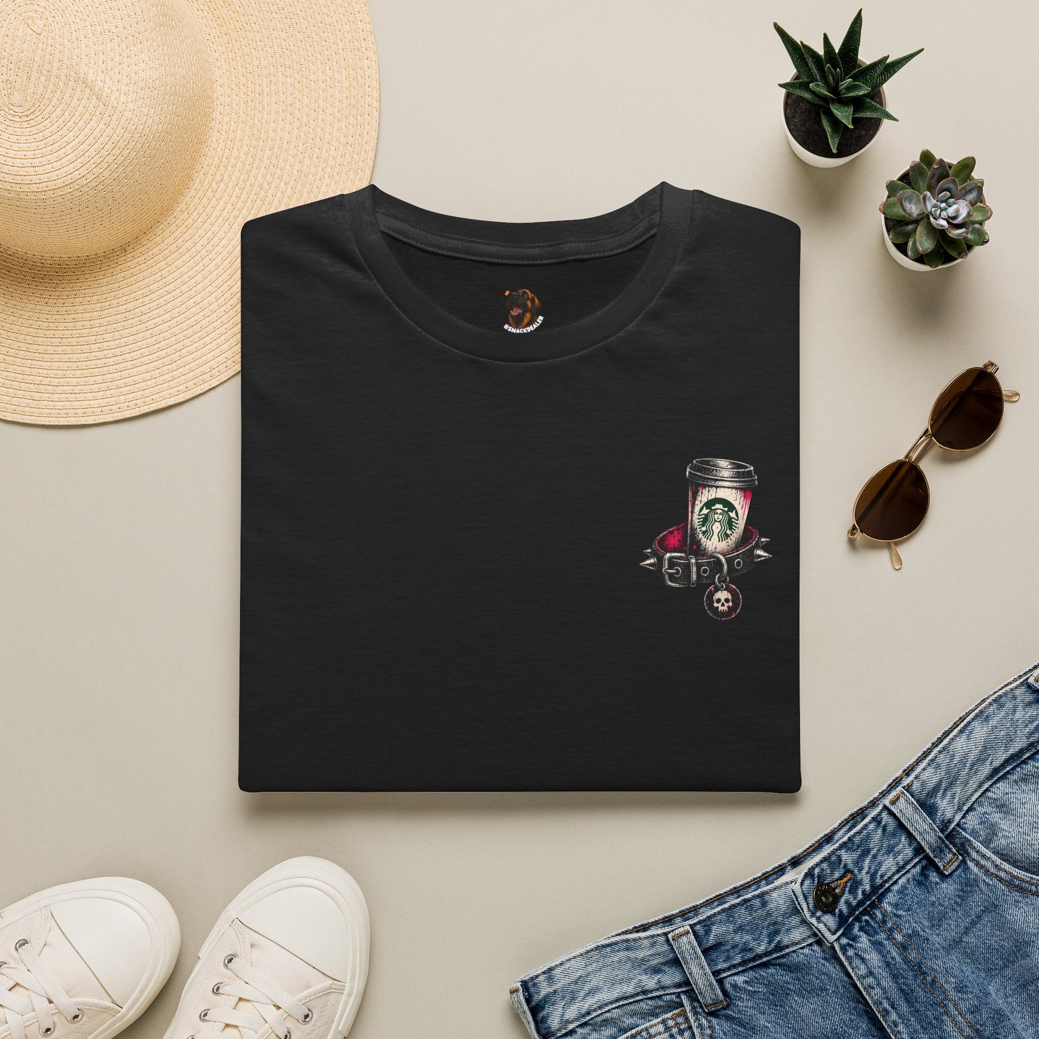 Caffeine & Dogs - Yellow Labrador - Unisex T-Shirt