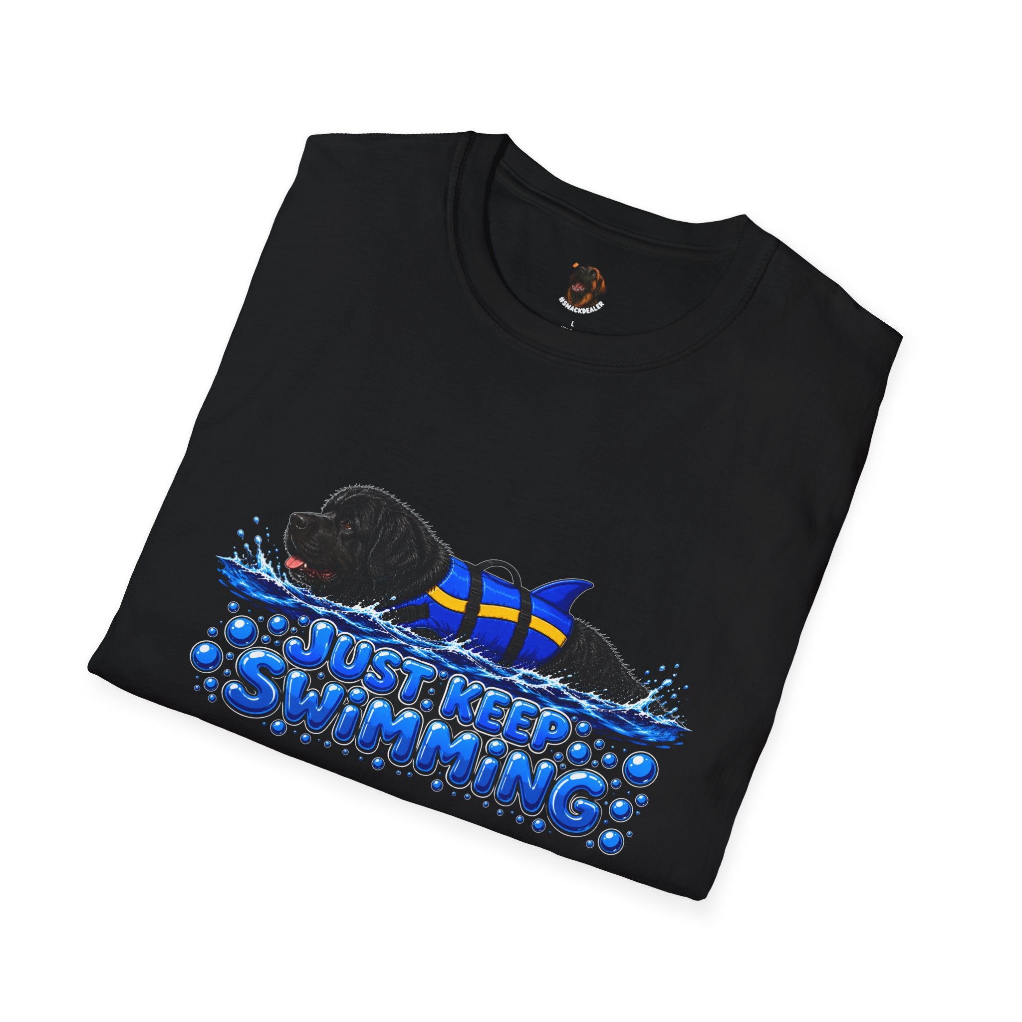 'Just Keep Swimming' - Newfie T-Shirt