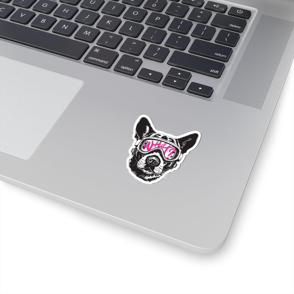 ‘What?’ - German Shepherd - Kiss Cut Sticker