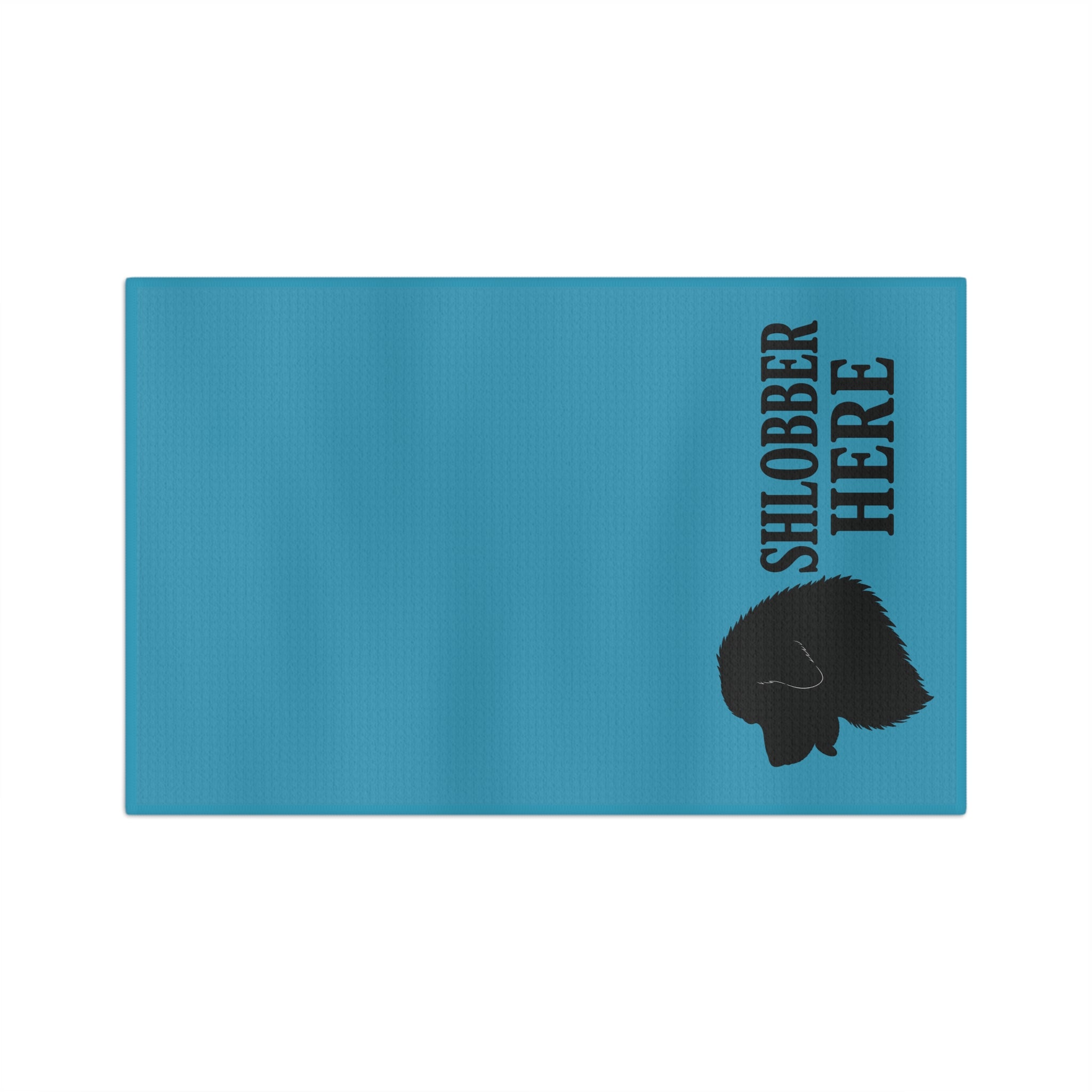 "Shlobber Here” Leonberger Head, Conformation drool towel