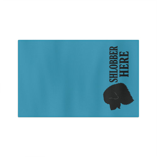 "Shlobber Here” Leonberger Head, Conformation drool towel