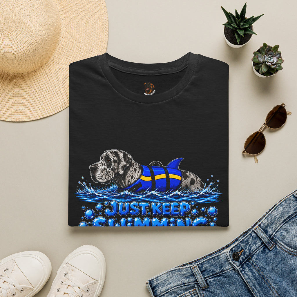'Just Keep Swimming' - Great Dane T-Shirt