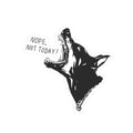Nope, Not Today! - Doberman - Kiss-Cut Sticker