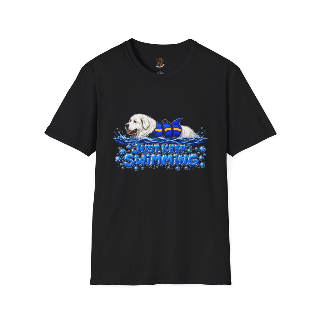 'Just Keep Swimming' - Great Pyrenees T-Shirt