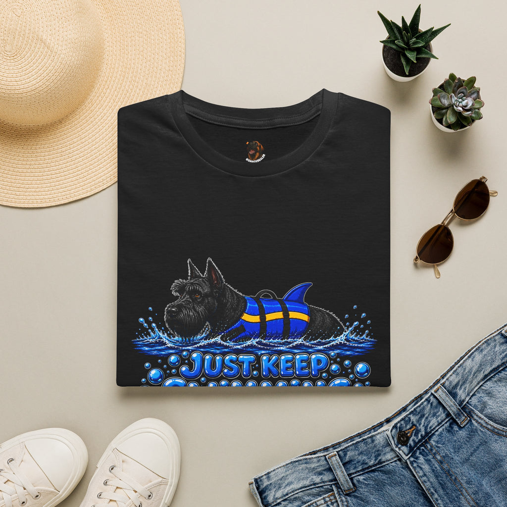 'Just Keep Swimming' - Giant Schnauzer T-Shirt