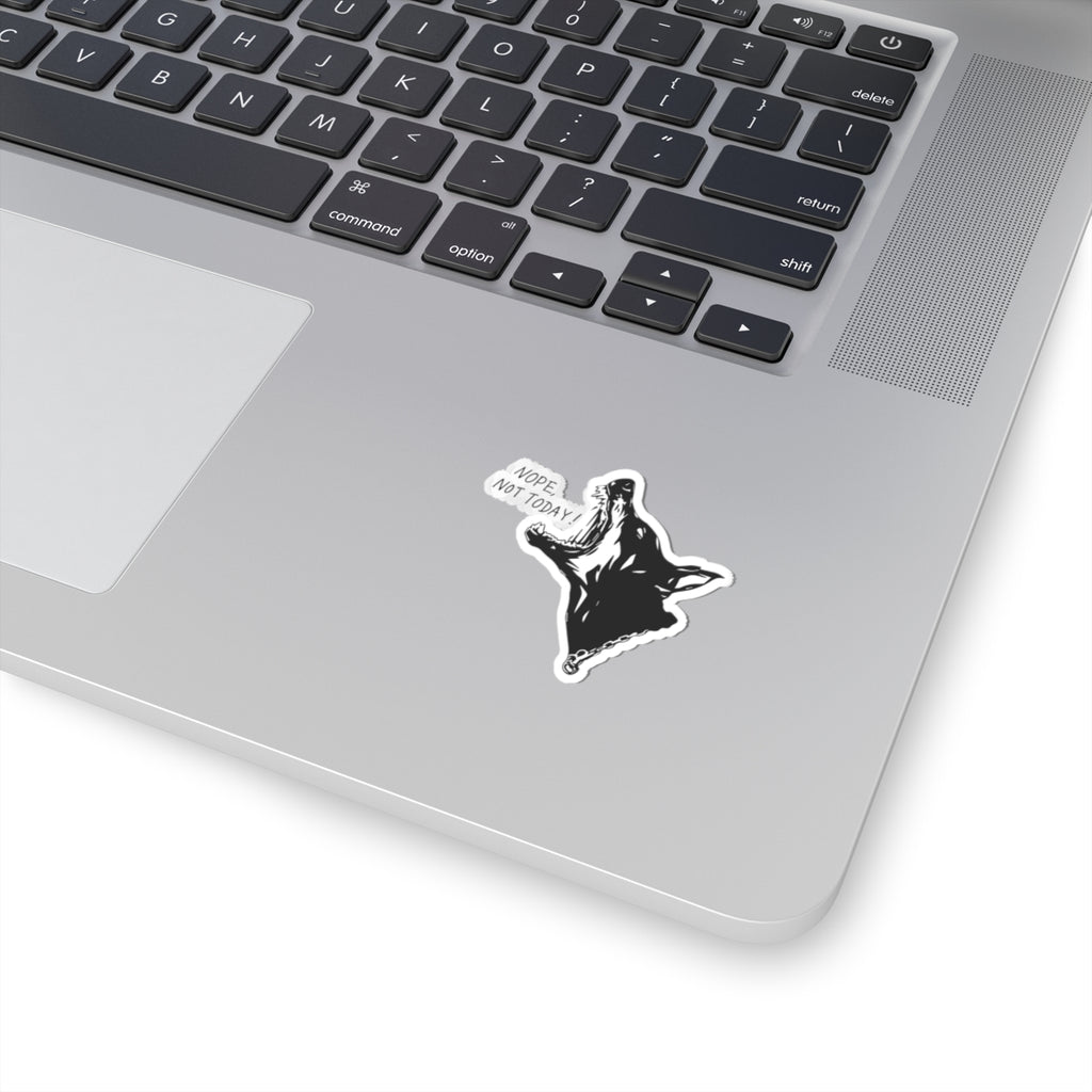 Nope, Not Today! - Doberman - Kiss-Cut Sticker